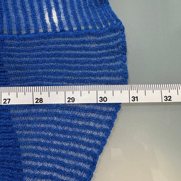 Chico's Travelers Cardigan Womens Sz S (0) Blue Long Open Ribbed Knit Sweater - Picture 5 of 5